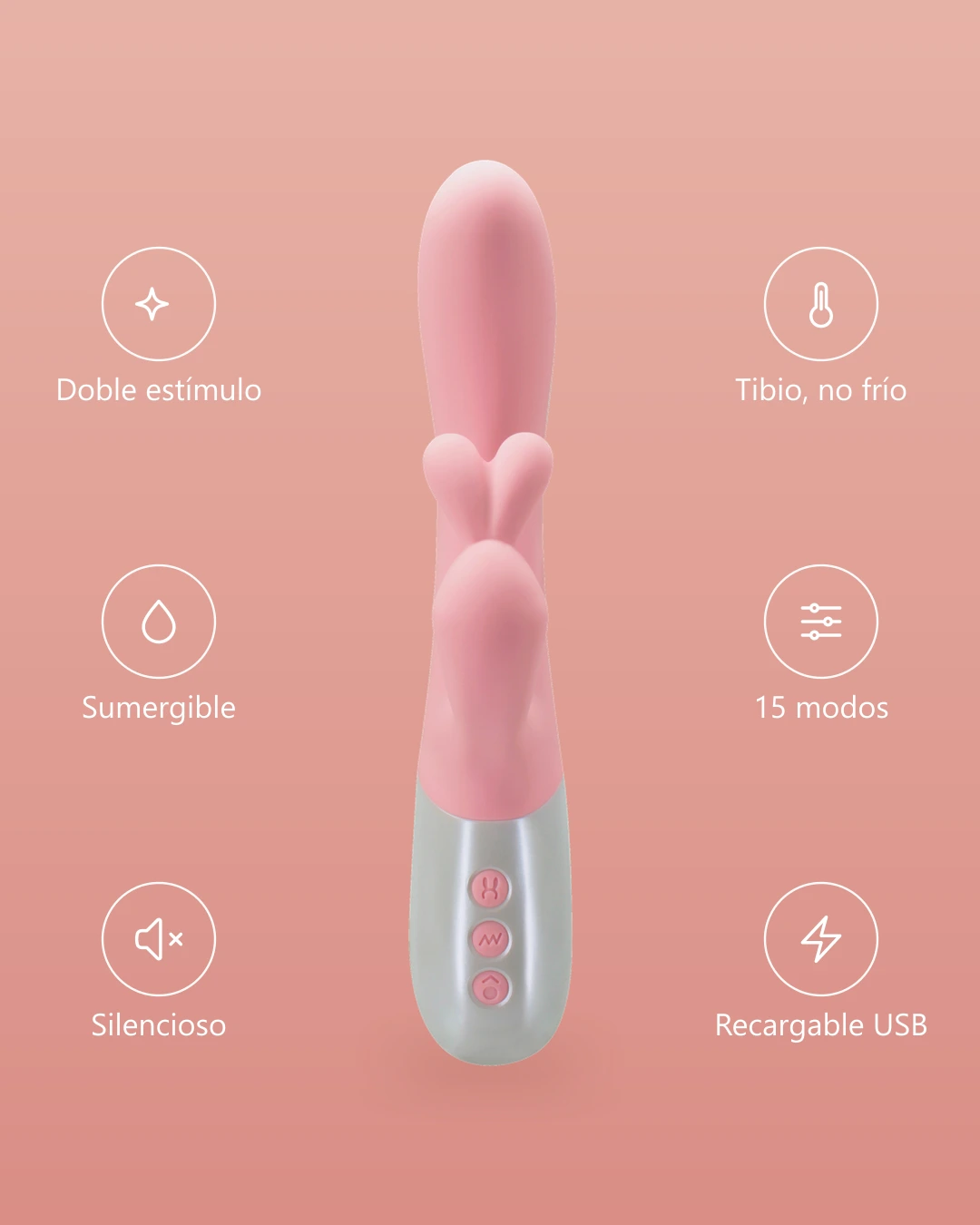 Ava — Vibrador de doble estímulo de Amor Vibrante